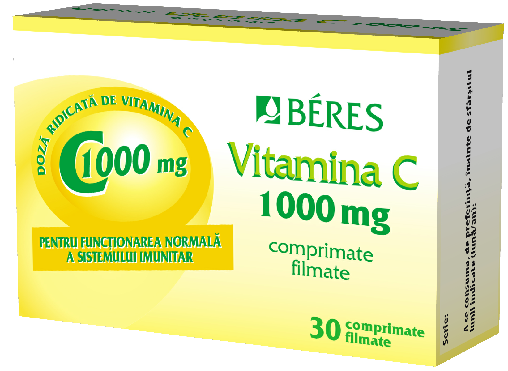 Vitamina C 1000mg, 30 comprimate, Beres