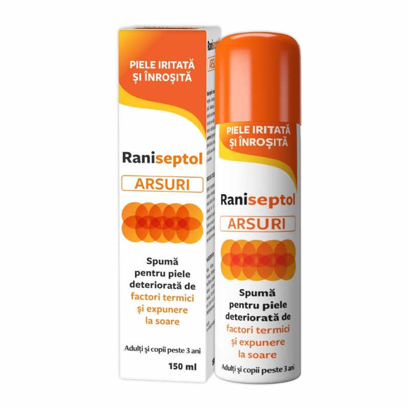 Spuma Raniseptol Arsuri, 150 ml, Zdrovit