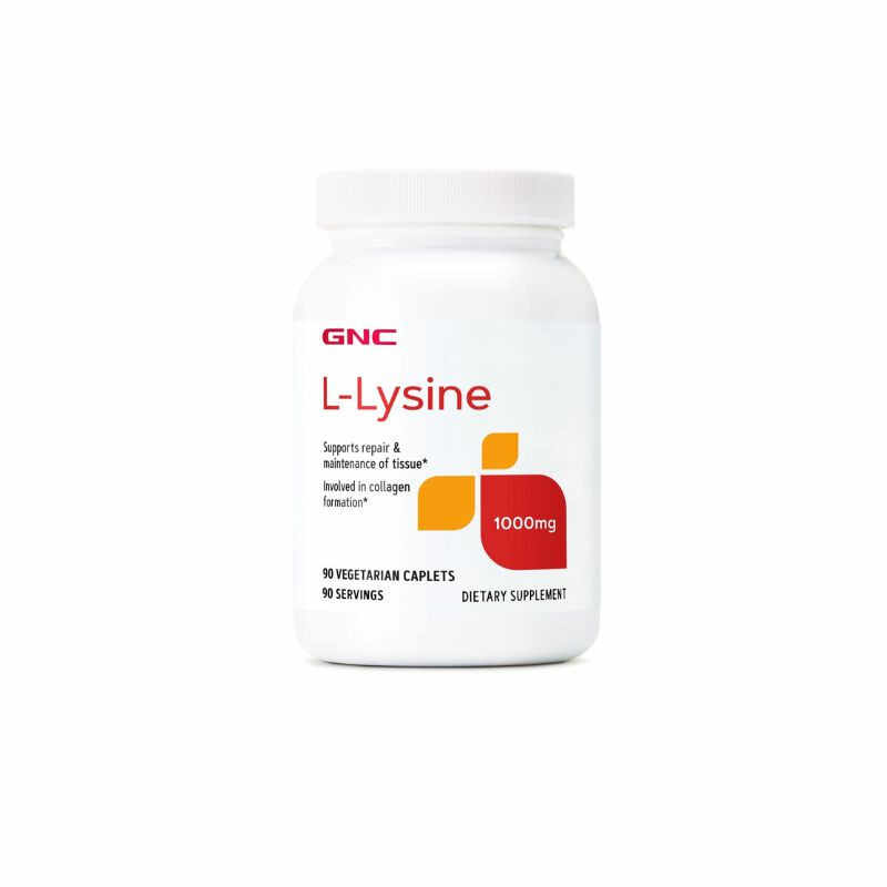 GNC L-Lysine 1000 mg, L-Lizina, 90 tablete
