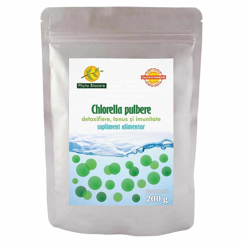 Pulbere de chlorella, 200g, Phyto Biocare