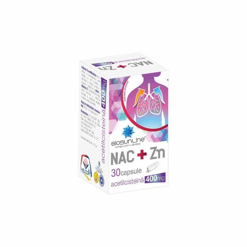 BioSunLine NAC + Zinc 400mg, 30 capsule