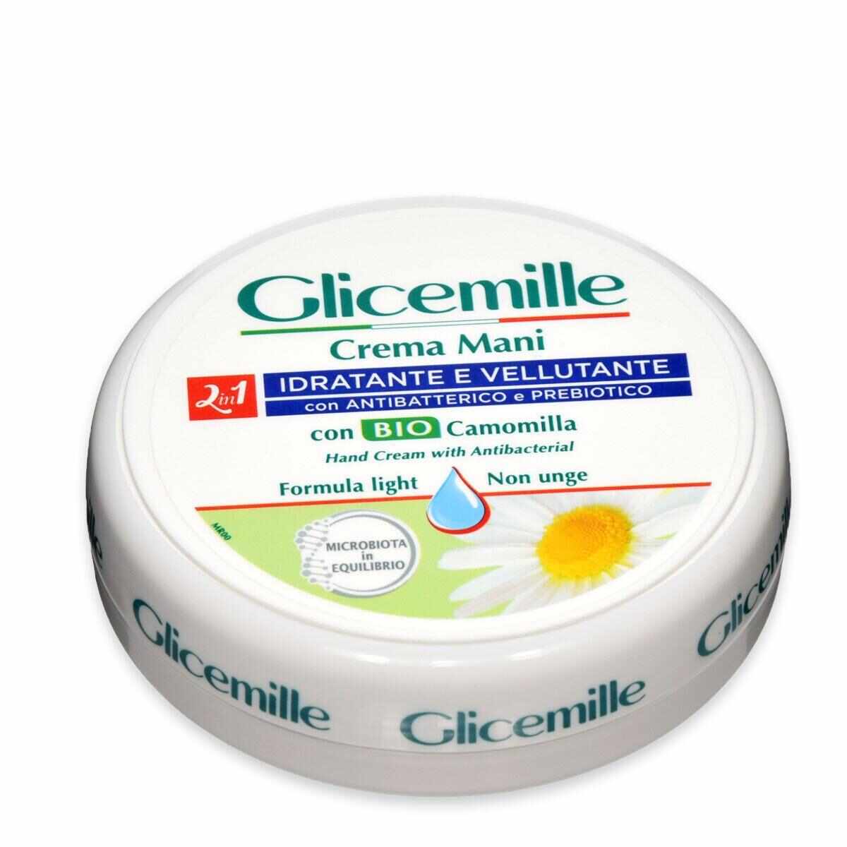 Crema hidratanta pentru maini cu glicerina & musetel bio si vitamina E, 100ml, Glicemille