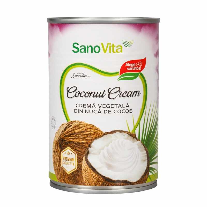Crema vegetala din nuca de cocos, 400ml, SanoVita