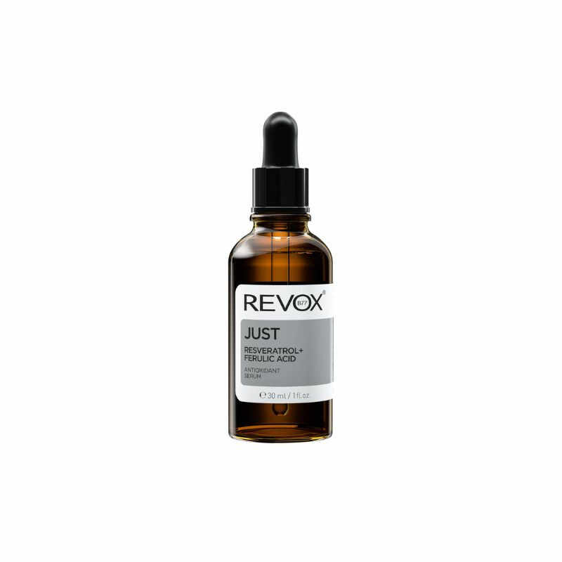 Revox Just Ser antioxidant cu Resveratrol si Acid Ferulic pentru fata si gat, 30ml