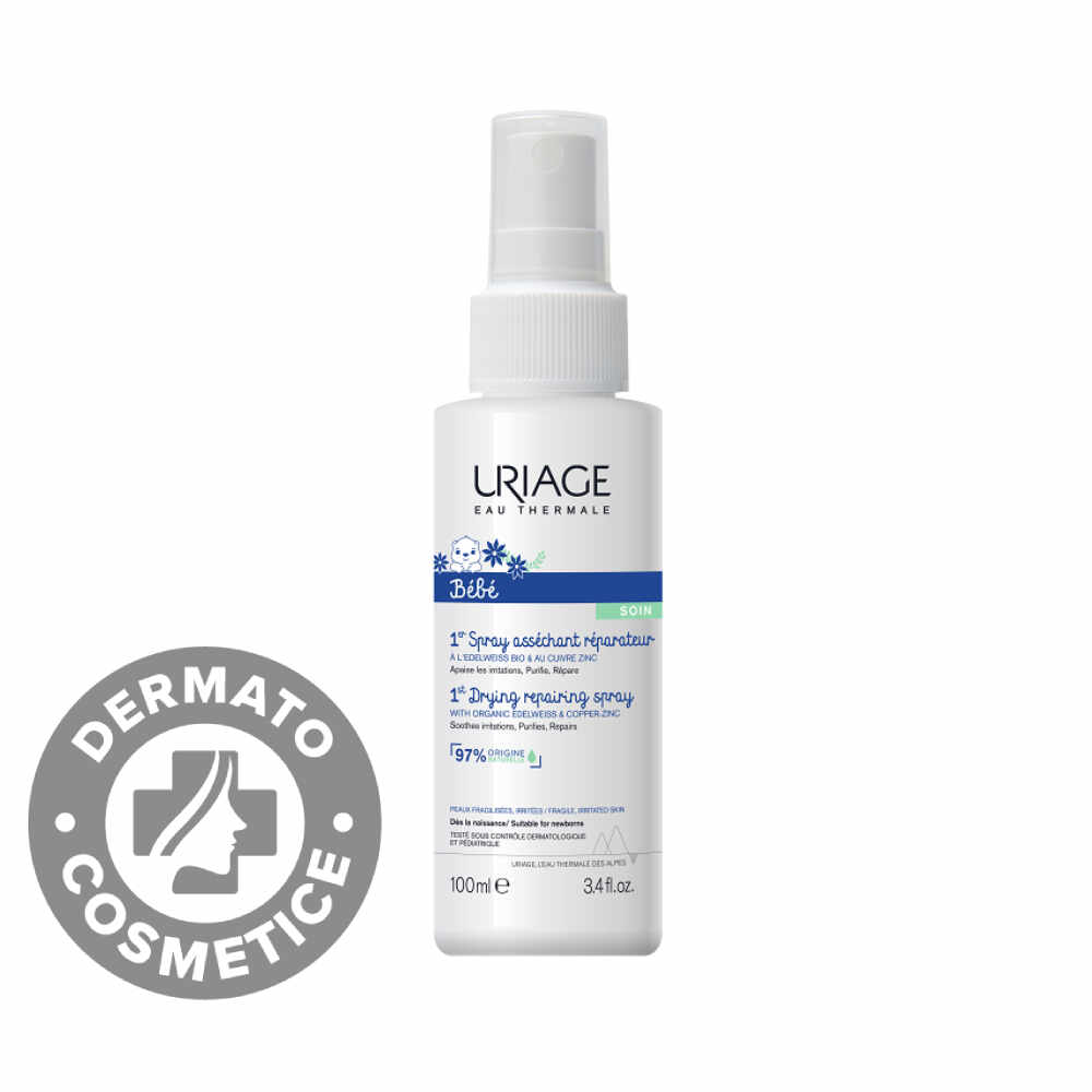 Spray anti-iritatii cu Zinc 1Er Bebe, 100ml, Uriage