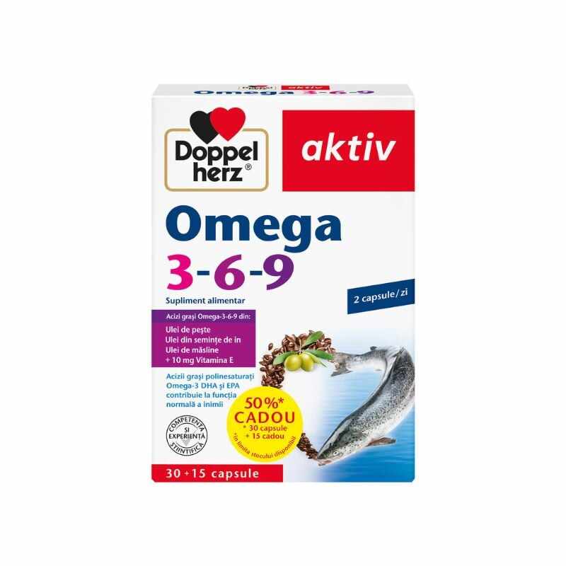 Aktiv Omega-3-6-9, 30+15 capsule, Doppelherz