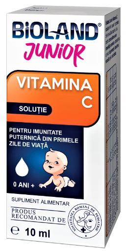 Bioland Vitamina C Junior solutie - 10ml Biofarm