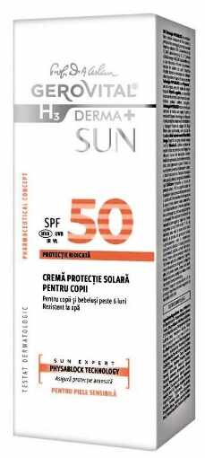 Gerovital H3 Derma+ Sun Crema protectie solara copii SPF50 - 100ml