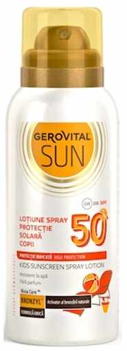 Gerovital Sun Lotiune spray pentru protectie solara copii SPF50 - 100ml