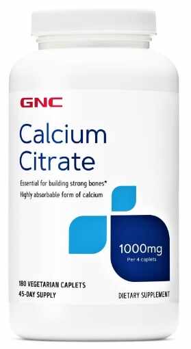 GNC Calcium citrate 1000mg - 180 tablete vegetale