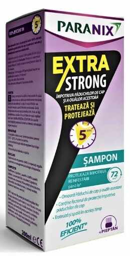 Hipocrate Paranix sampon Extra stong - 200ml (+ pieptene)