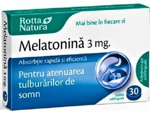 rotta natura melatonina 3mg ctx30 tb