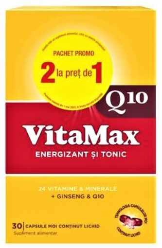 Vitamax Q10 - 30 capsule moi (pachet promo 1+1)