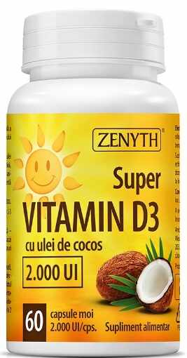 Zenyth Super Vitamina D3 2000UI - 60 capsule