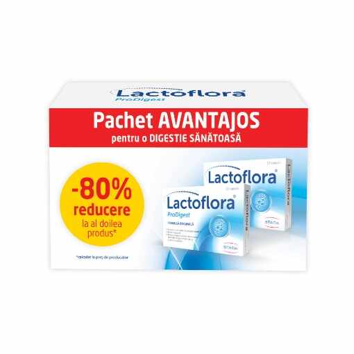 Lactoflora ProDigest - 10 capsule (pachet promo -80% reducere la al doilea produs)