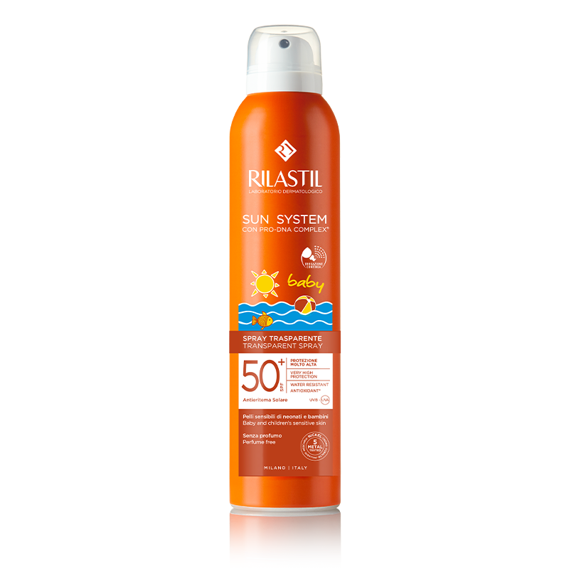 Spray Corp copii transparent SPF 50+ SUN SYSTEM, 200 ml, RILASTIL