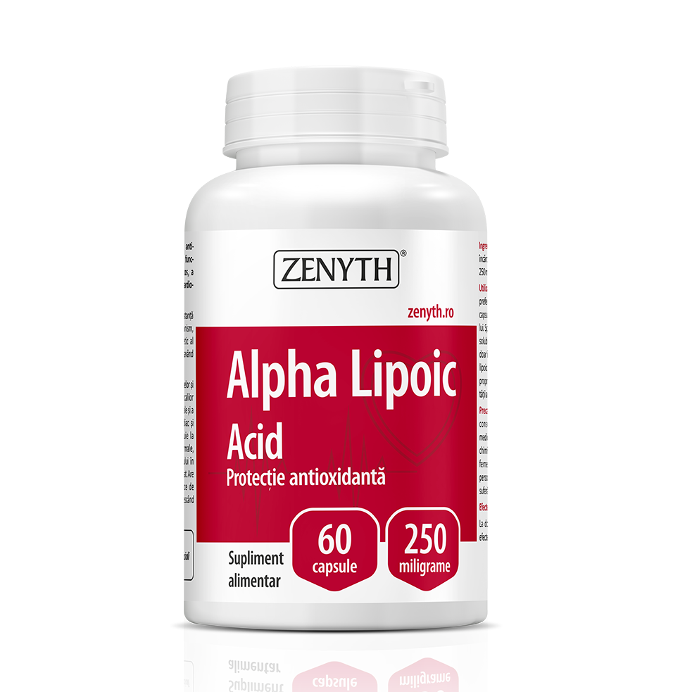 Acid Alpha Lipoic 250mg, 60 capsule, Zenyth