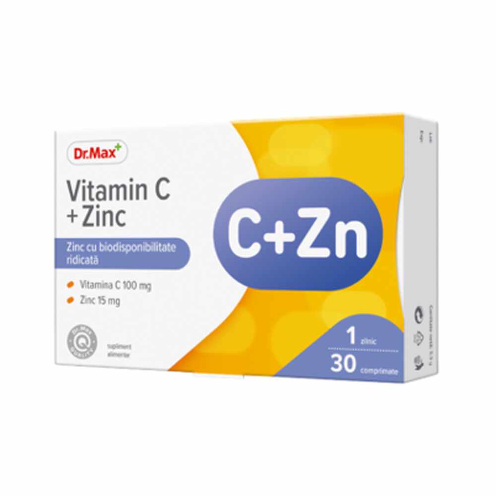 Dr.Max Vitamina C + Zinc, 30 comprimate