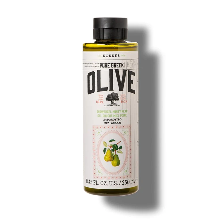 Gel de dus cu miere si pere Pure Greek Olive, 250ml, Korres