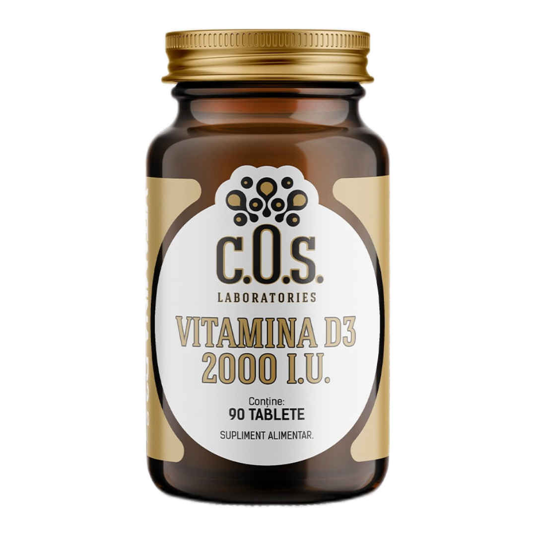 Vitamina D3 2000IU, 90 tablete, COS Laboratories