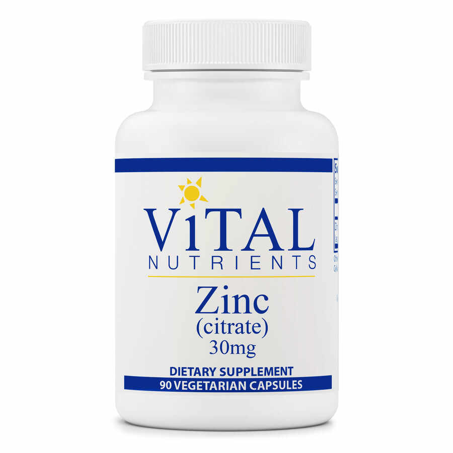 Citrat de zinc | 30mg | 90 Capsule | Vital Nutrients