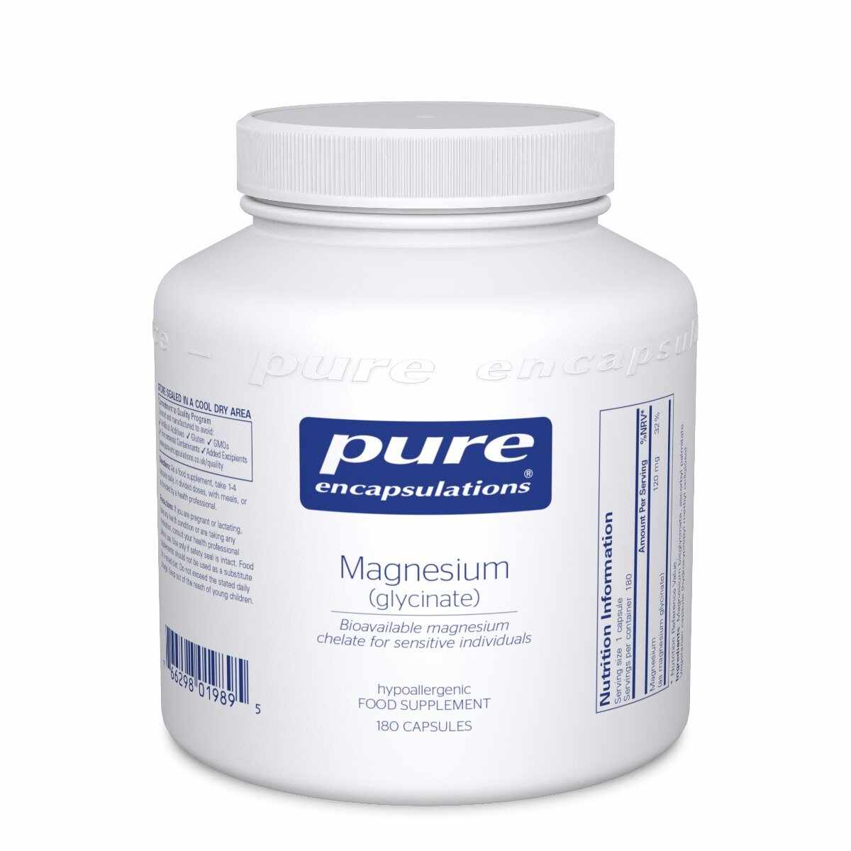 Glicinat de magneziu | 180 Capsule | Pure Encapsulations