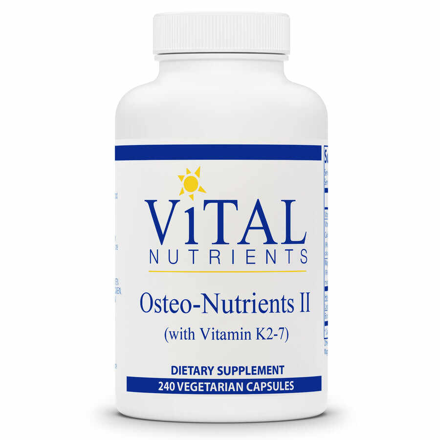 Osteo-Nutrienți II (cu vitamina K2-7) | 240 Capsule | Vital Nutrients