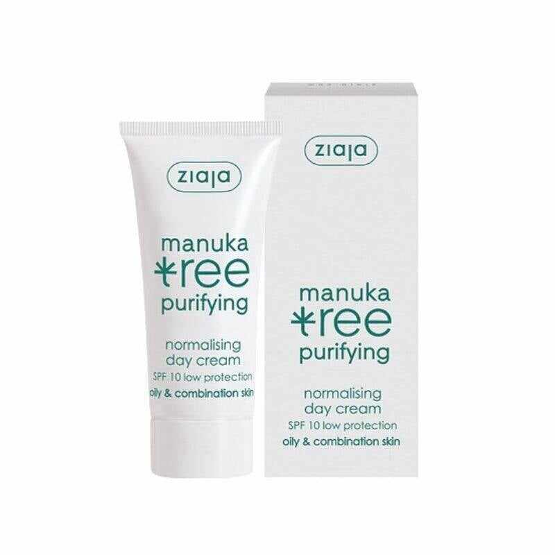 ZIAJA Manuka Tree- Crema de zi normalizatoare SPF10, 50 ml