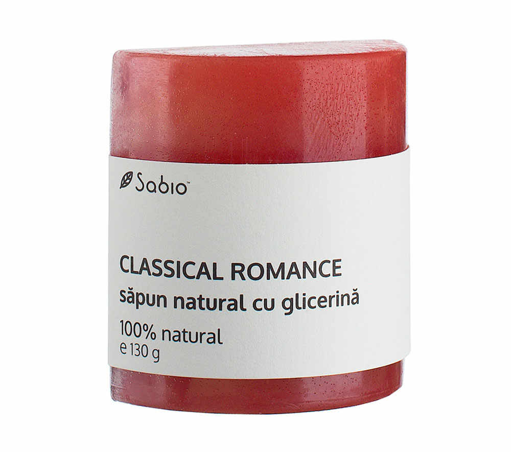 Sapun natural cu glicerina Classical Romance, 130g, Sabio