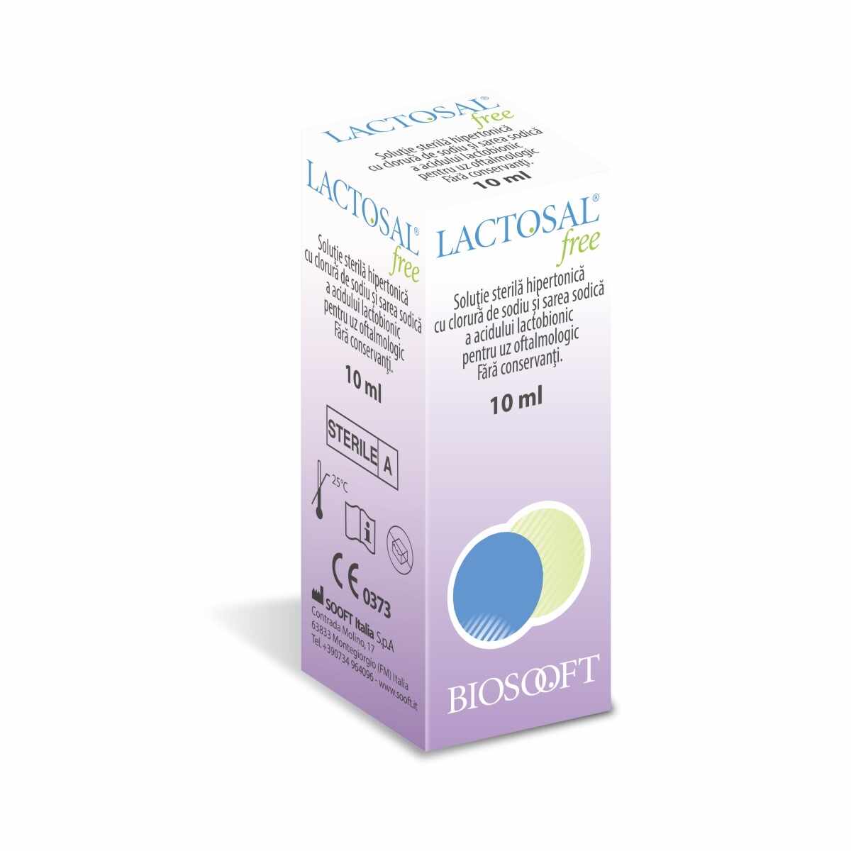 Solutie oftalmica Lactosal Free, 10ml, BioSooft