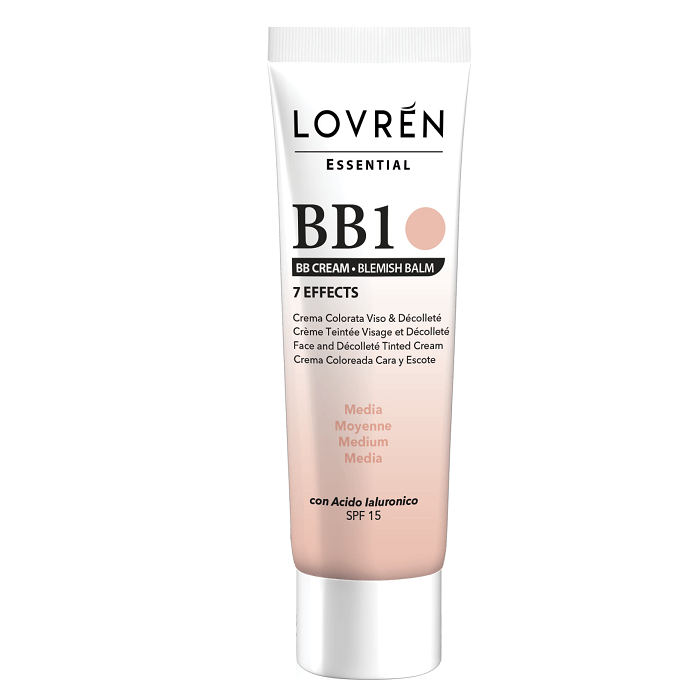 BB Cream cu SPF 15 7 Efecte Medium BB1, 25 ml, Lovren