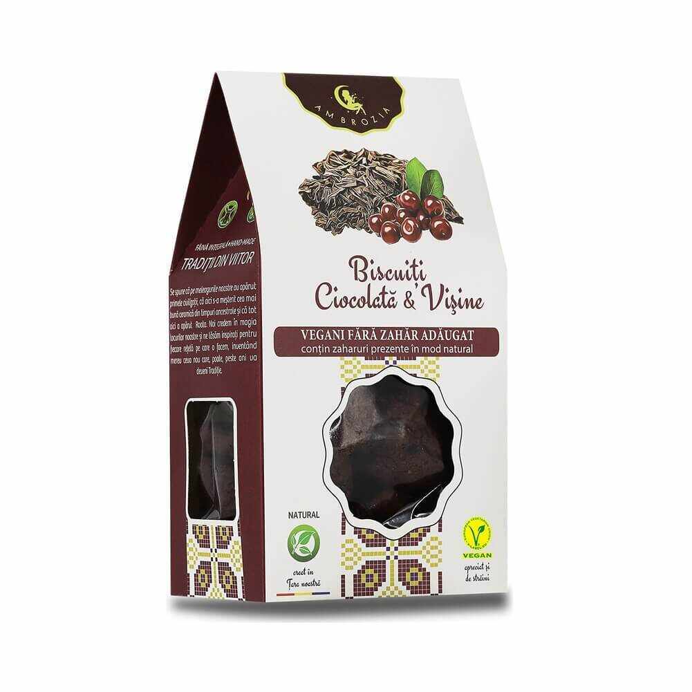 Biscuiți Ciocolată și Vișine, 150g, Hiper Ambrozia