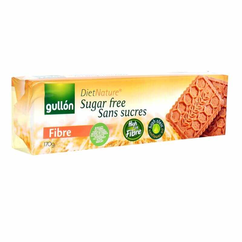 Biscuiți cu fibre fără zahăr, 170 g, Gullon