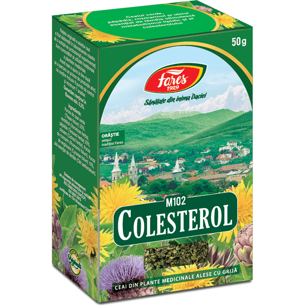 Ceai Colesterol, M102, 50 g, Fares