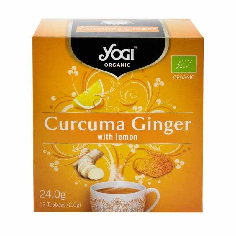 Ceai Curcuma Ginger si Lamaie, 12 plicuri Yogi Tea