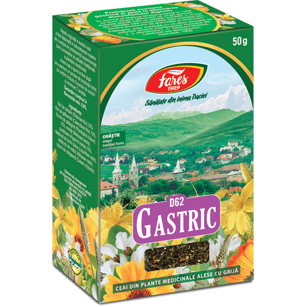 Ceai Gastric, D62, 50 g, Fares
