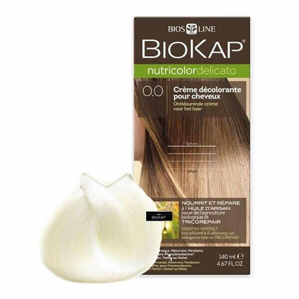 Cremă decolorantă pentru păr Nutricolor Delicato, 0.0, 140 ml, Biokap