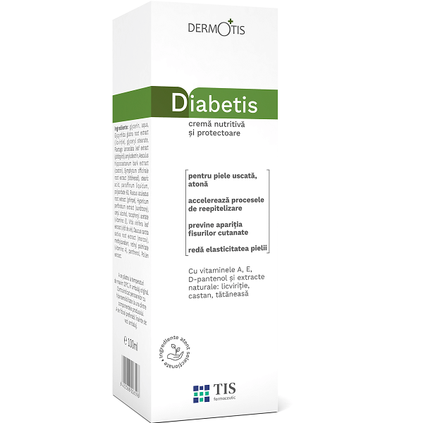 Cremă nutritivă și protectoare DiabeTis, 100 ml, Tis Farmaceutic