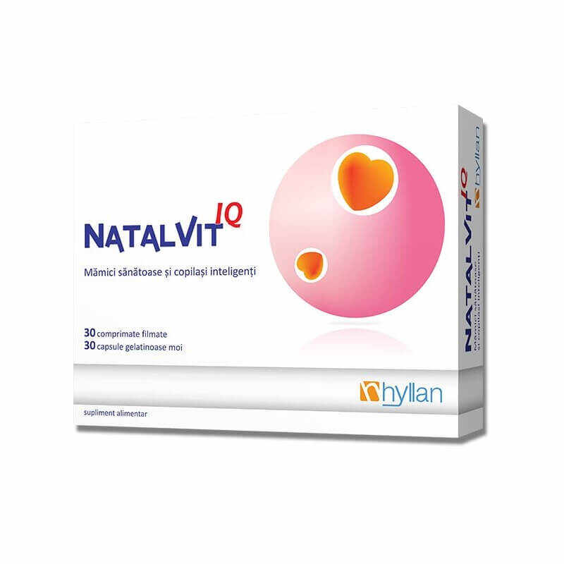 Natalvit IQ, 30 comprimate + 30 capsule, Hyllan