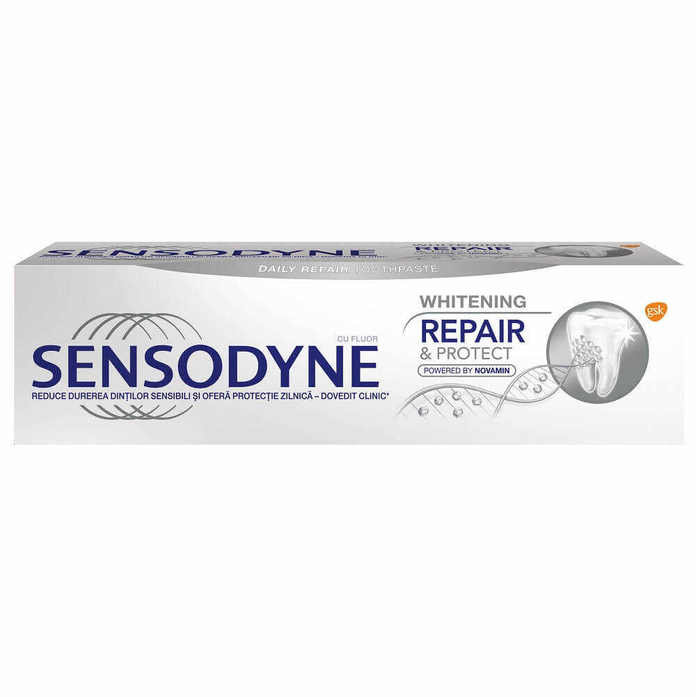 Pastă de dinți Repair & Protect Whitening Sensodyne, 75 ml, Gsk