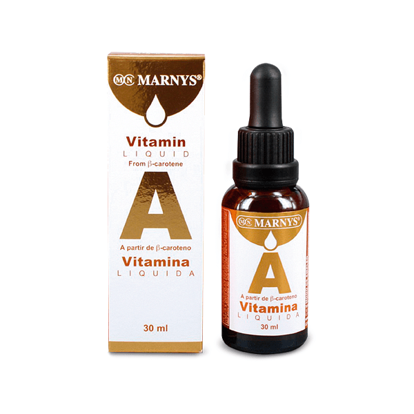 Vitamina A Lichidă (100% Naturală din β-caroten),30 ml, Marnys
