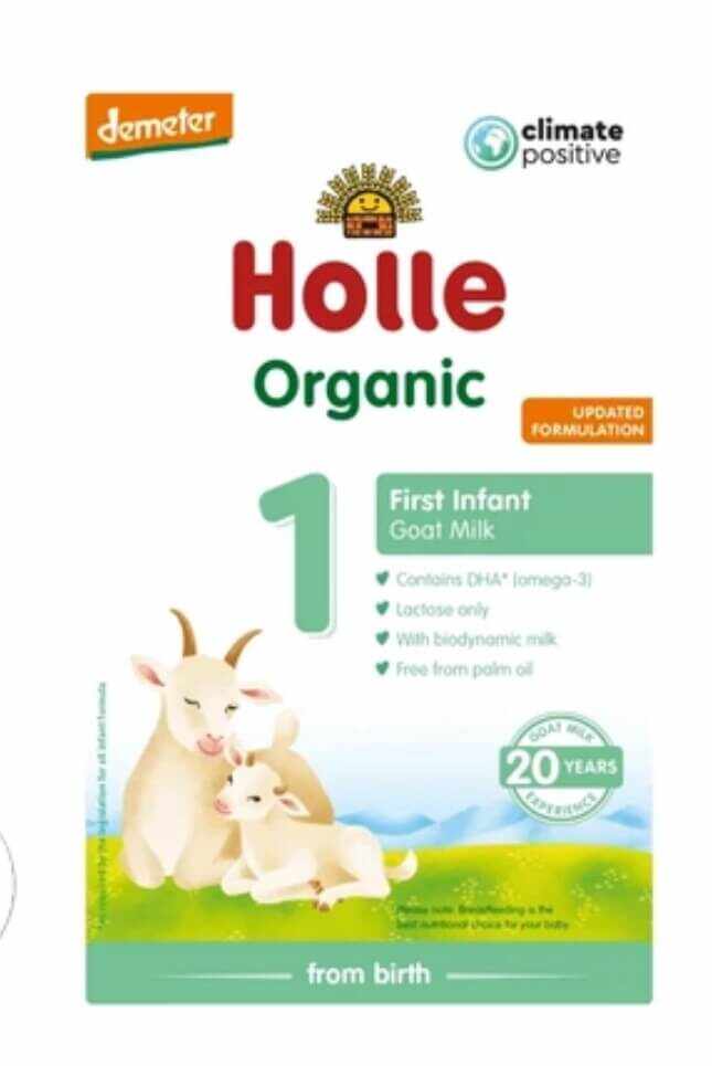 Formula de lapte praf de capra Organic 1, +0 luni, 400 g, Holle Baby Food