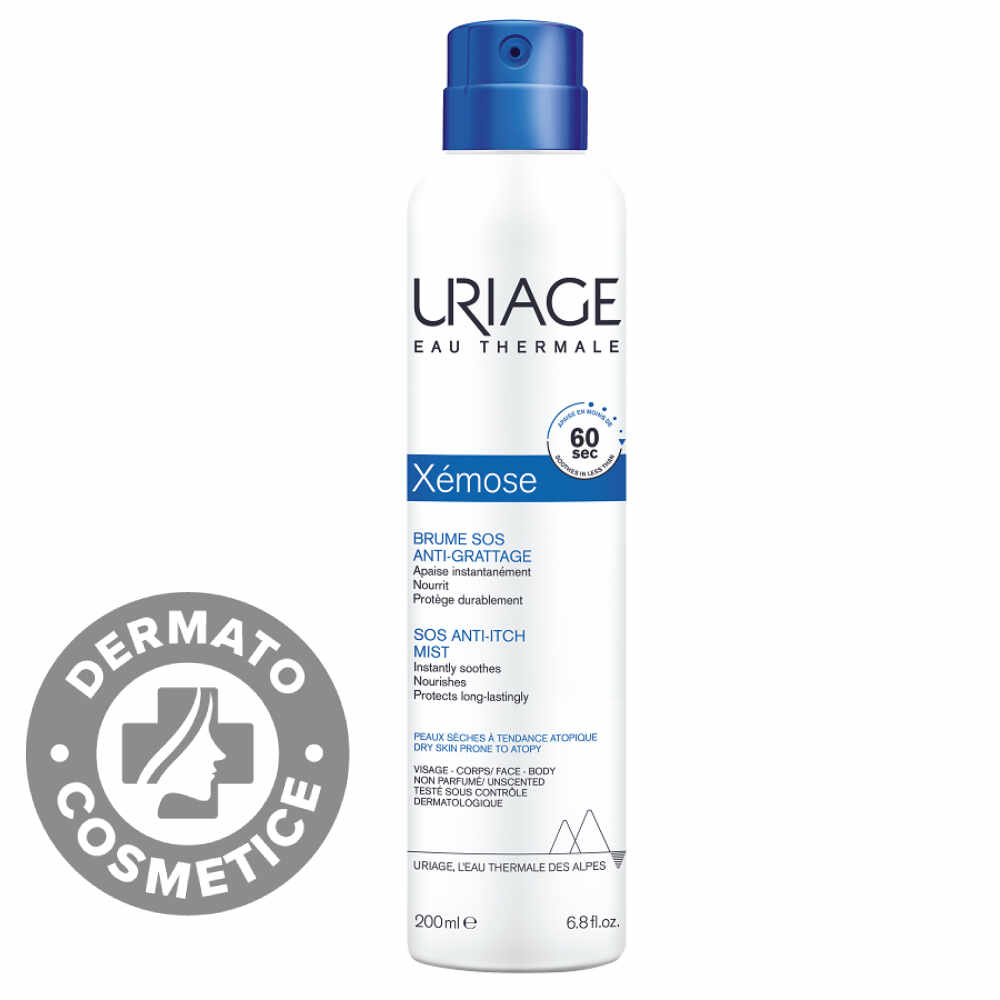 Spray calmant anti-prurit Xemose SOS, 200ml, Uriage