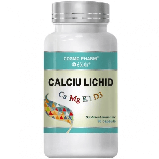 Calciu lichid, 90 capsule, Cosmopharm