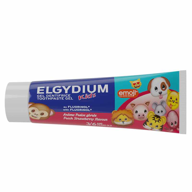 Pasta de dinti cu aroma de capsuni Kids, 50 ml, Elgydium