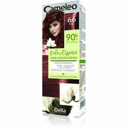 Vopsea de par Cameleo Color Essence, 6.6 Rubyn, 75 g, Delia