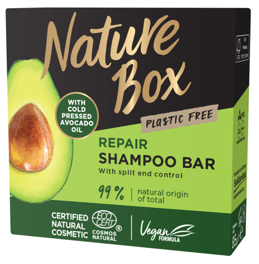 Sampon solid cu ulei de avocado, 85g, Nature Box
