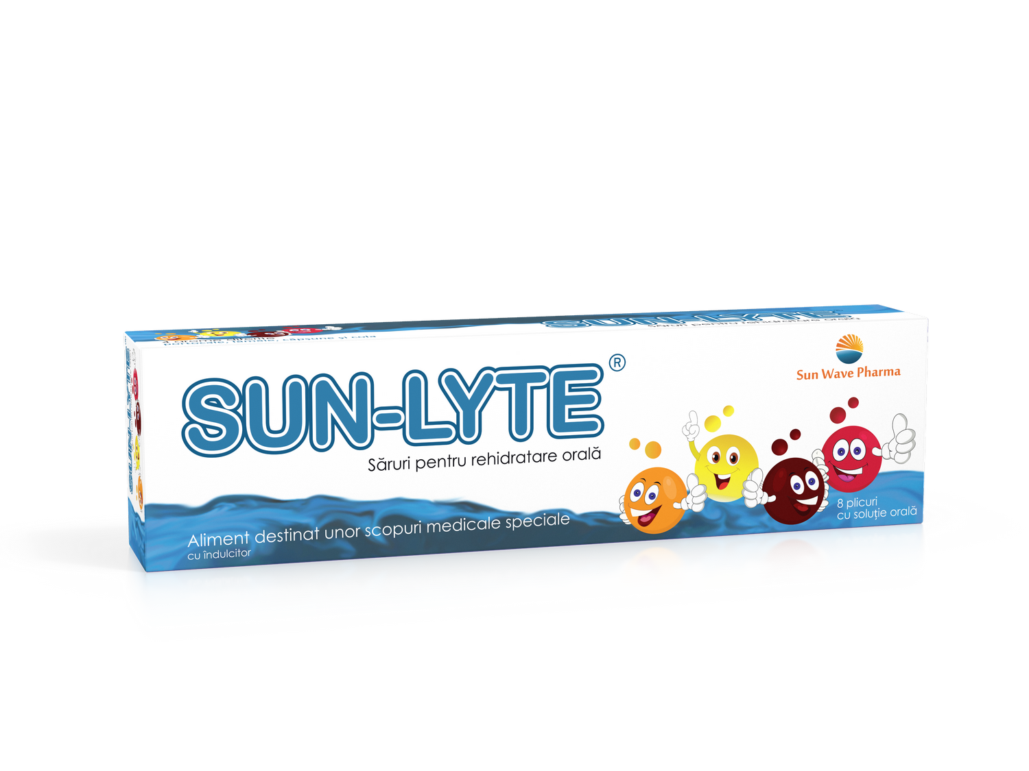 Sun-Lyte saruri de rehidratare, 8 plicuri, Sunwave