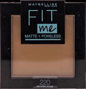 Maybelline New York Fit Me Matte+ Poreless pudră compactă, 9 g