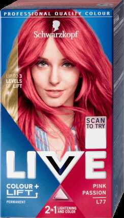 Schwarzkopf Live Vopsea de păr permanentă L 77 Pink Passi, 142 g